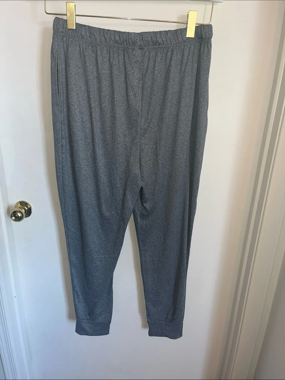True Religion Gray Heather Logo Joggers